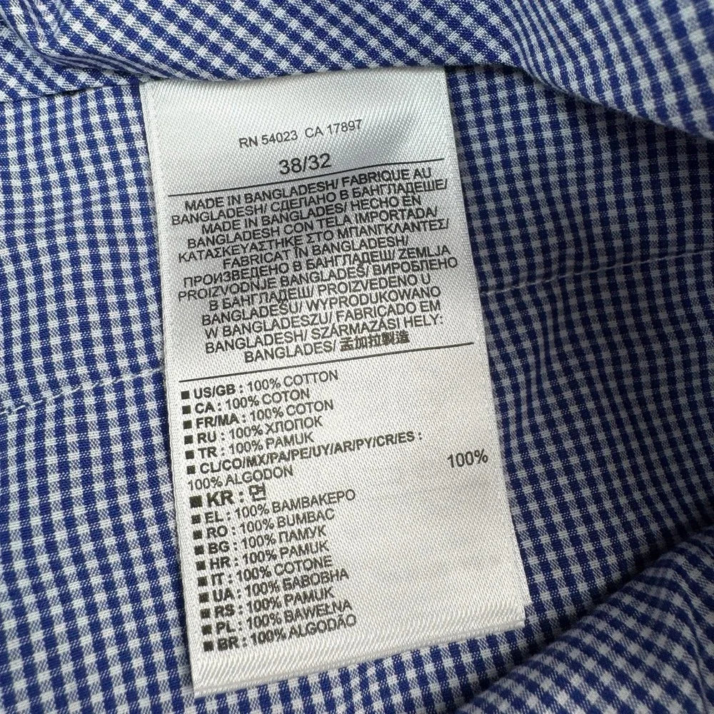 Banana Republic Dress Pants Mens 38x32 Non-Iron Tailored Slim Fit Blue NWT